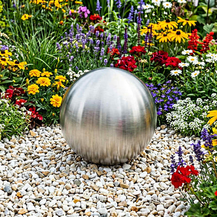 Borstad Boll Ø 37,5 cm Silver Rostfritt stål 201