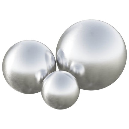 Borstad Boll 3 pcs Ø 20 cm Silver Rostfritt stål 201