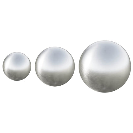 Borstad Boll 3 pcs Ø 20 cm Silver Rostfritt stål 201