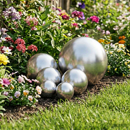 Borstad Boll 6 pcs Ø 15 cm Silver Rostfritt stål 201