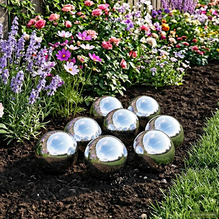 Spegelboll 8 pcs Ø 5 cm Silver Rostfritt stål 201