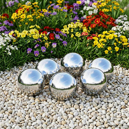 Spegelboll 6 pcs Ø 7,5 cm Silver Rostfritt stål 201