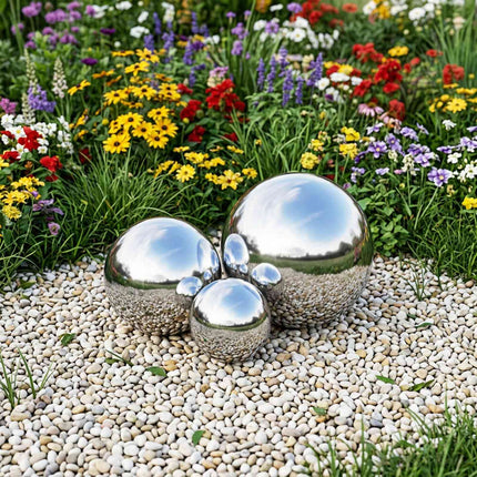 Spegelboll 3 pcs Ø 20 cm Silver Rostfritt stål 201