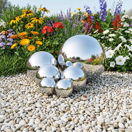 Spegelboll 6 pcs Ø 15 cm Silver Rostfritt stål 201