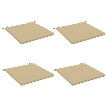 Sittkuddar SOEST 4 st 100% Polyester Beige 70 x 70 x 3 cm