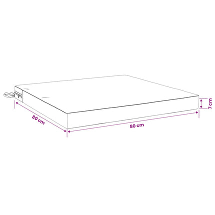 Sittkuddar SOEST 4 st 100% Polyester Gräddvit 80 x 80 x 7 cm