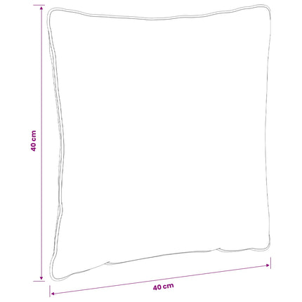 Ryggkudde PUTTEN 4 st 100% Polyester Röd 40 x 40 x 15 cm