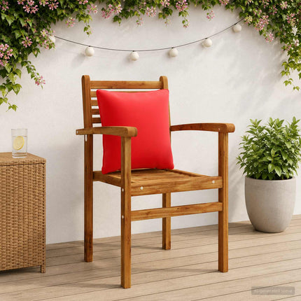 Ryggkudde PUTTEN 4 st 100% Polyester Röd 40 x 40 x 15 cm