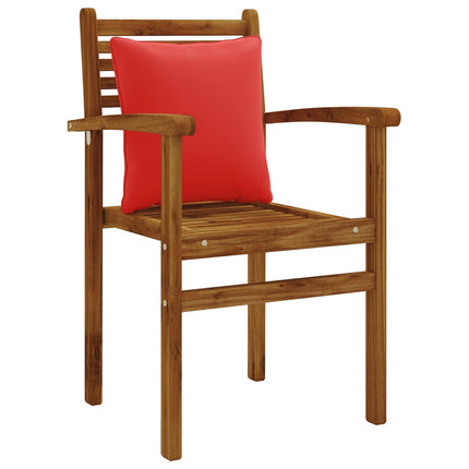 Ryggkudde PUTTEN 4 st 100% Polyester Röd 40 x 40 x 15 cm