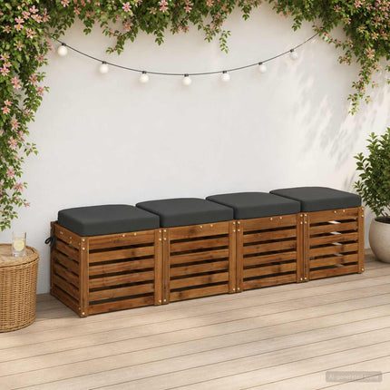 4-delade Sittkuddar SOEST 4 st 100% Polyester Antracit