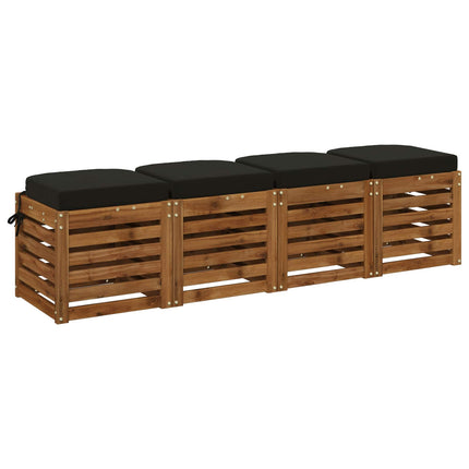4-delade Sittkuddar SOEST 4 st 100% Polyester Svart