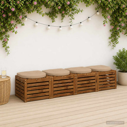 4-delade Sittdynor 4 st 100% Polyester Sand 45 x 45 x 5 cm