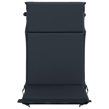 Dyna för stol med hög rygg GEMERT 4 st 100% Polyester Mörkblå