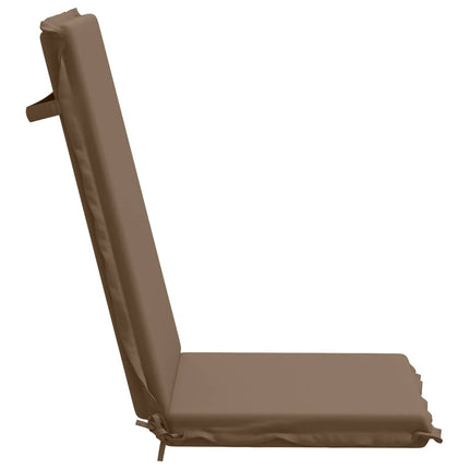 Dyna till stol med hög rygg GEMERT 2 st 100% Polyester Taupe
