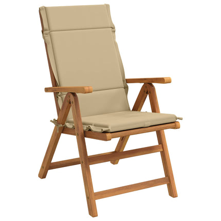 Dyna till stol med hög rygg GEMERT 2 st 100% Polyester Beige