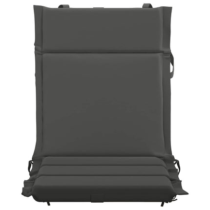 Stolsdyna med låg rygg GEMERT 2 st 100% Polyester Antracit