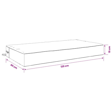 Sittkudde SOEST 100% Polyester Grön 120 x 60 x 15 cm