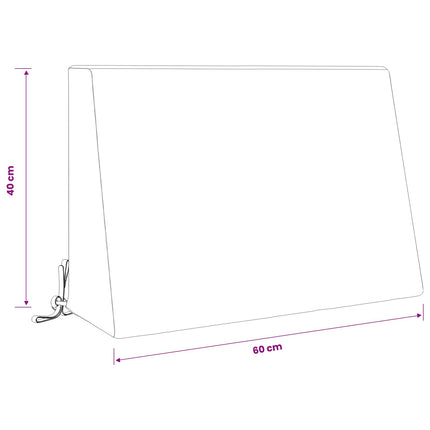 Ryggkudde SOEST 100% Polyester Ljusgrön 60 x 20 x 40 cm