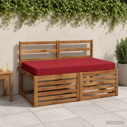 Sittkudde SOEST 100% Polyester Vinröd 120 x 60 x 10 cm