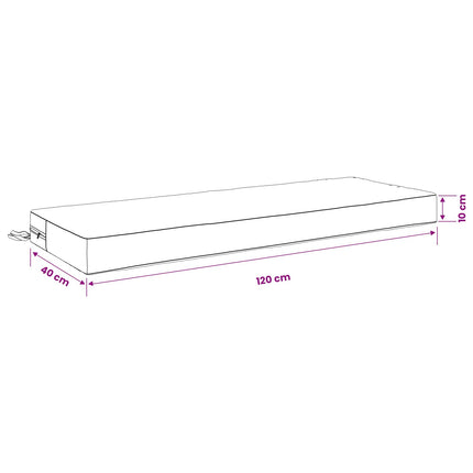 Ryggkudde SOEST 100% Polyester Vit 120 x 40 x 10 cm