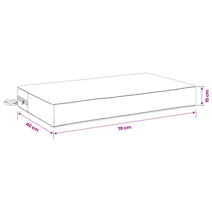 Ryggkudde SOEST 100% Polyester Antracit 70 x 40 x 10 cm