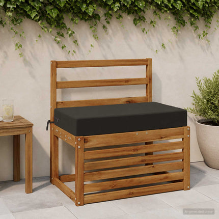 Ryggkudde SOEST 100% Polyester Svart 70 x 40 x 10 cm