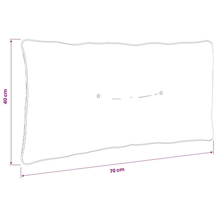 Ryggkudde PUTTEN 100% Polyester Grå 70 x 40 x 10 cm