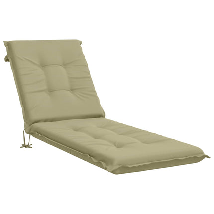 Solstol Kudde GEMERT 100% Polyester Ljusgrön 190 x 60 x 9 cm