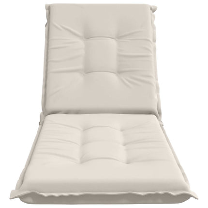 Solstol Kudde GEMERT 100% Polyester Vit 190 x 60 x 9 cm