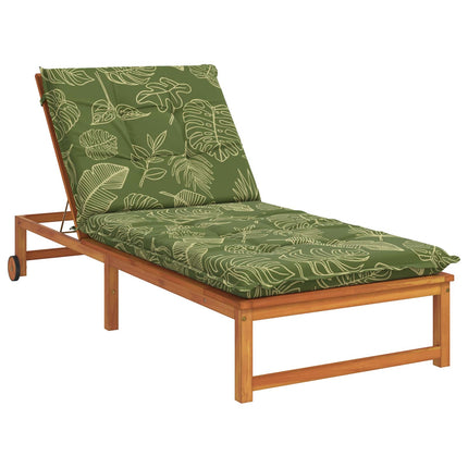 Solstol Kudde GEMERT 100% Polyester Bladdesign 190 x 90 x 9 cm