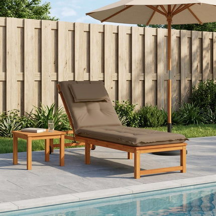 Solstol Kudde GEMERT 100% Polyester Taupe 190 x 60 x 9 cm