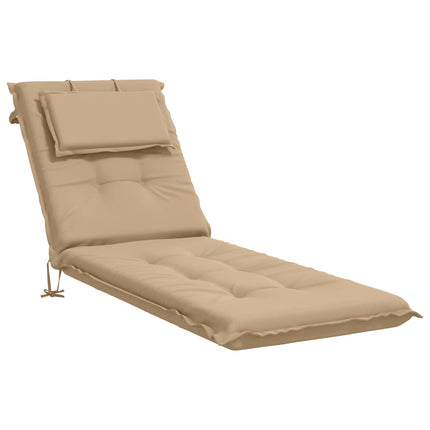 Solstol Kudde GEMERT 100% Polyester Sand 190 x 60 x 9 cm