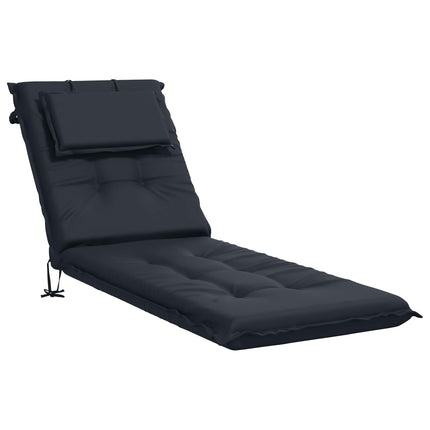 Solstol Kudde GEMERT 100% Polyester Mörkblå 190 x 60 x 9 cm