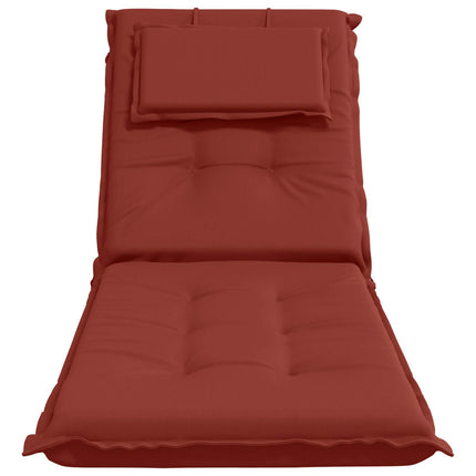 Solstol Kudde GEMERT 100% Polyester Röd 190 x 60 x 9 cm