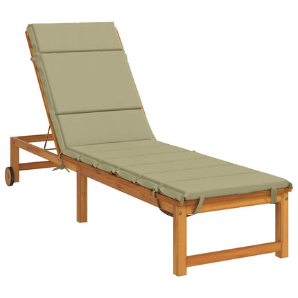 Solstol Kudde GEMERT 100% Polyester Ljusgrön 200 x 55 x 3 cm