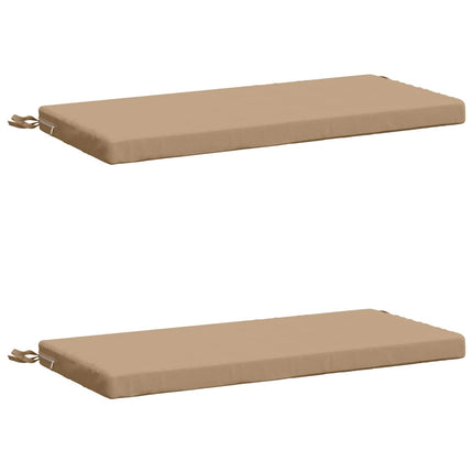 Bänk Kuddar SOEST 2 st 100% Polyester Sand 60 x 40 x 5 cm