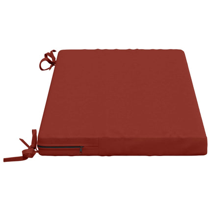 Bänk Kuddar SOEST 2 st 100% Polyester Röd 60 x 40 x 5 cm
