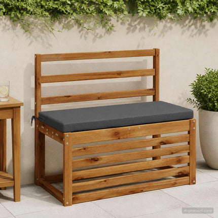 Bänk Kuddar SOEST 2 st 100% Polyester Antracit 80 x 40 x 5 cm