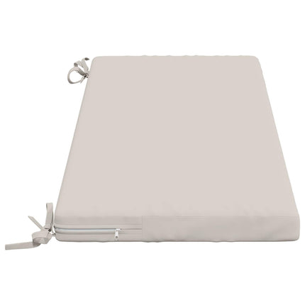 Bänk Kuddar SOEST 2 st 100% Polyester Vit 100 x 40 x 5 cm