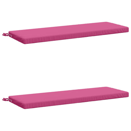 Bänk Kuddar SOEST 2 st 100% Polyester Rosa 100 x 40 x 5 cm