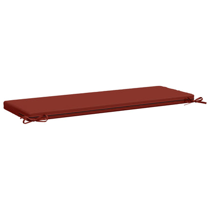 Bänk Kuddar SOEST 2 st 100% Polyester Röd 120 x 40 x 5 cm