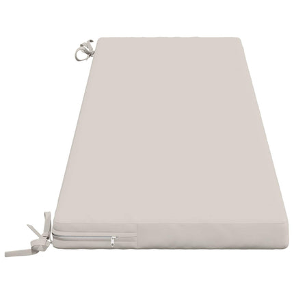 Bänk Kuddar SOEST 2 st 100% Polyester Vit 160 x 40 x 5 cm