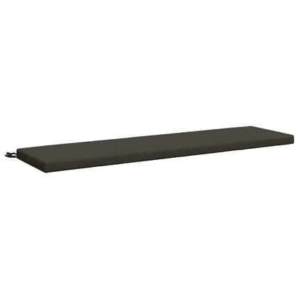 Bänk Kuddar SOEST 2 st 100% Polyester Antracit 160 x 40 x 5 cm
