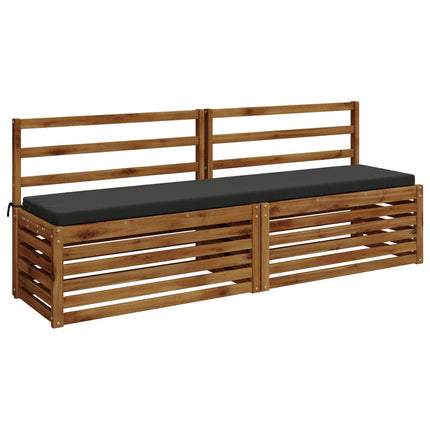 Bänk Kuddar SOEST 2 st 100% Polyester Antracit 170 x 40 x 5 cm
