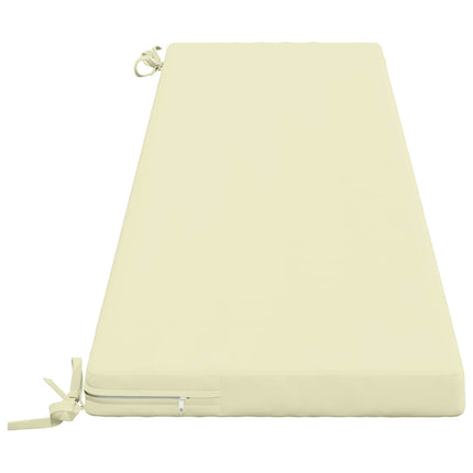 Bänk Kuddar SOEST 2 st 100% Polyester Gräddvit 170 x 40 x 5 cm