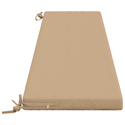 Bänk Kuddar SOEST 2 st 100% Polyester Sand 180 x 40 x 5 cm