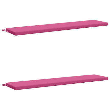 Bänk Kuddar SOEST 2 st 100% Polyester Rosa 180 x 40 x 5 cm