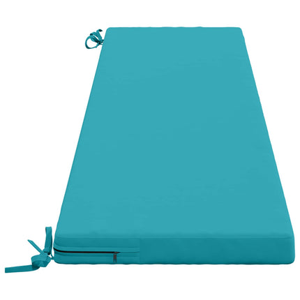 Bänk Kuddar SOEST 2 st 100% Polyester Turkos 180 x 40 x 5 cm