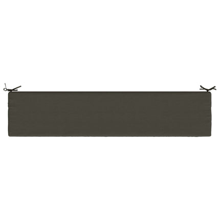 Bänk Kuddar SOEST 2 st 100% Polyester Antracit 200 x 40 x 5 cm