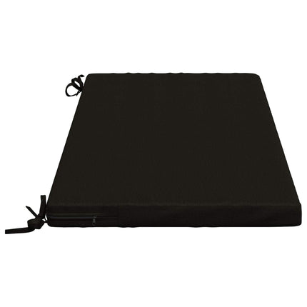 Bänk Kuddar SOEST 2 st 100% Polyester Svart 110 x 50 x 5 cm